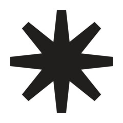 asterisk icon vector