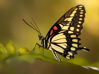 butterfly on a yellow flower