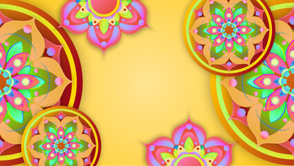 Fototapeta na wymiar Beautiful Diwali Festival Banner Background Design in India