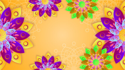 Fototapeta na wymiar Beautiful Diwali Festival Banner Background Design in India