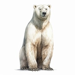 Fototapeta premium polar bear isolated on white