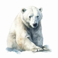 Foto op Canvas white polar bear © Bulder Creative