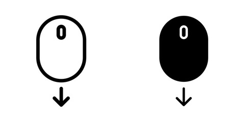 Scroll down icon. sign for mobile concept and web design. vector illustration © Uswa KDT