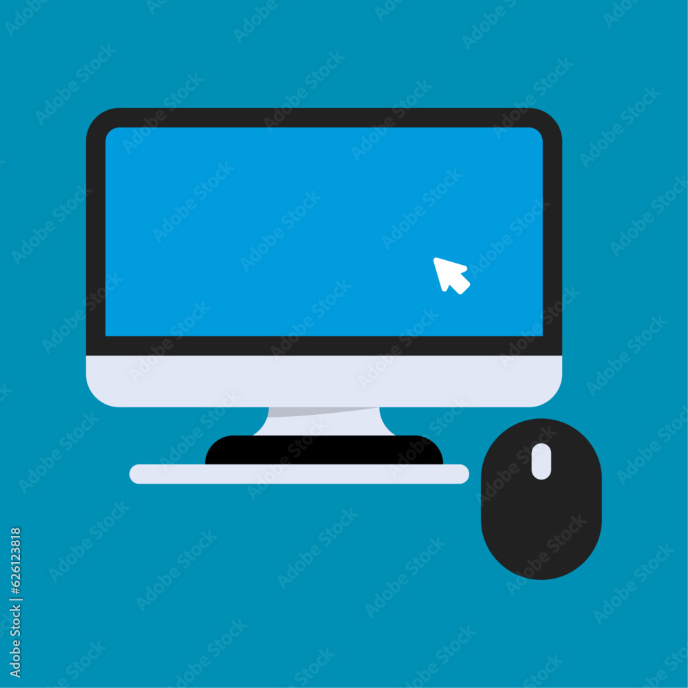 Poster computer icon. sign for mobile concept and web design. vector illustration