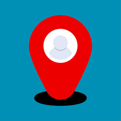 Location icon. sign for mobile concept and web design. vector illustration