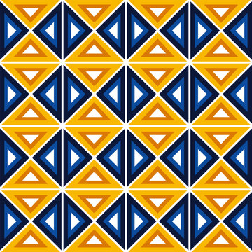seamless pattern with triangles colorful. geometric  seamless  pattern. arrow  seamless pattern.  abstract geometric background