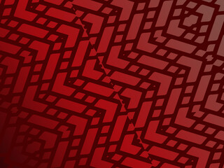 High contrast red and black glossy stripes background. Abstract technology graphic banner design. Vector corporate background.