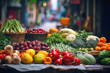 Vegetables on street market