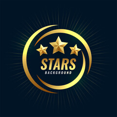 golden shiny star background for high rating service designs