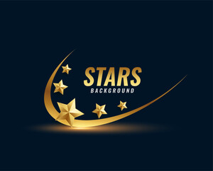 shiny golden star background for quality rating design