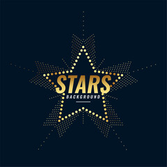 luxurious golden star background design for honoring success
