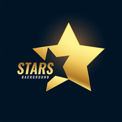 shiny and precious golden star background celebrate your success