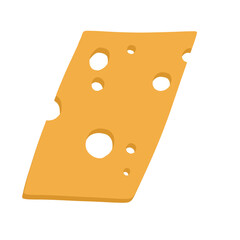 Slice of Maasdam Cheese