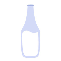 Milk in a Glass Bottle