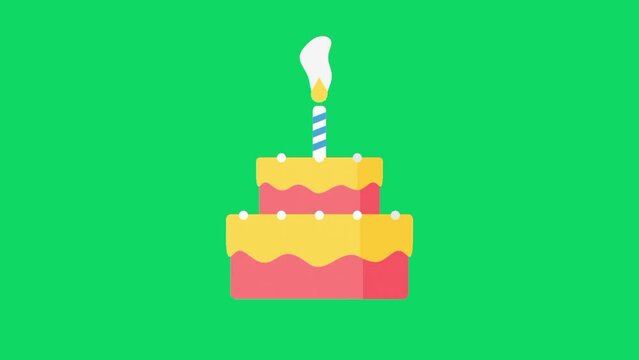 birthday cake with candles