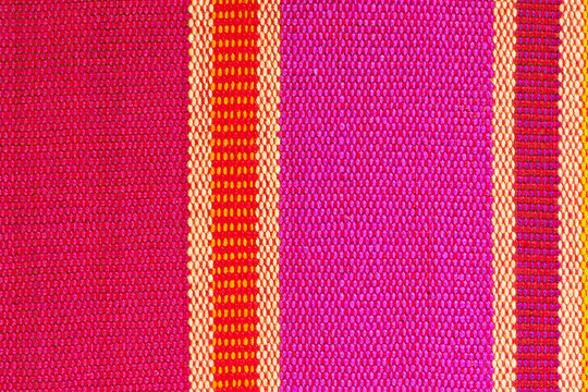 Vibrant Threads. Latin Tapestry. Colorful Woven Textile Background.