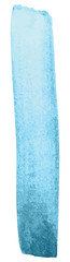 Digital png illustration of blue shape on transparent background