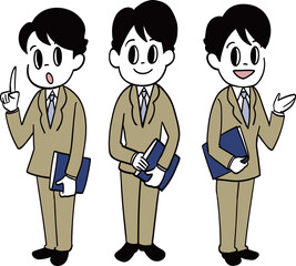 案内をする営業マン