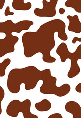 Abstract seamless milk cow vector