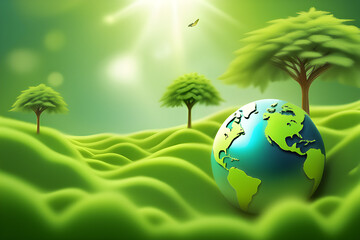 green planet earth
generative ai