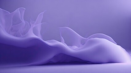 Purple Light lilac backdrop with a smooth floor and trailing smoke background, purple background