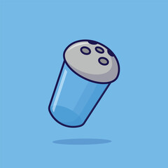 Salt shaker simple cartoon vector illustration kitchen concept icon isolated