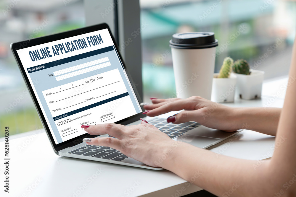 Poster online application form for modish registration on the internet website