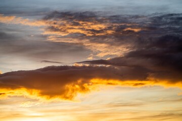 stunning beautiful clouds in the morning light