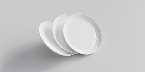 3D rendered ceramic plate for mockup