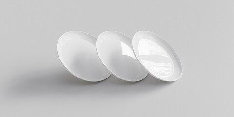 3D rendered ceramic plate for mockup