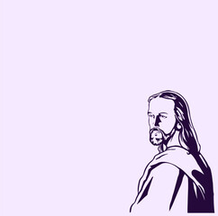 THESE HIGH QUALITY JESUS VECTOR FOR USING VARIOUS TYPES OF DESIGN WORKS LIKE T-SHIRT, LOGO, TATTOO AND HOME WALL DESIGN
