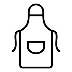 apron icon on transparent background