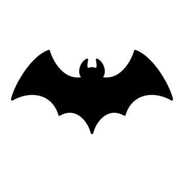 halloween bat icon on transparent background