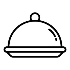 waitress icon on transparent background