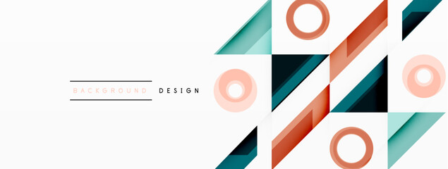 Circle minimal abstract background. Design for wallpaper, banner, background, landing page, wall art, invitation, prints, posters