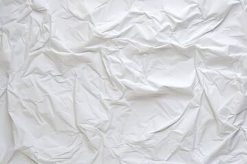Obraz premium white crinkled paper texture background
