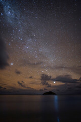 Night sky from Lagoon Beach, Lord Howe Island, Australia