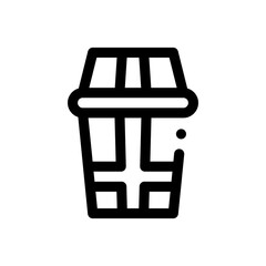 bin line icon