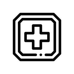 Obraz premium hospital line icon