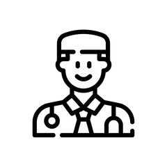 doctor line icon