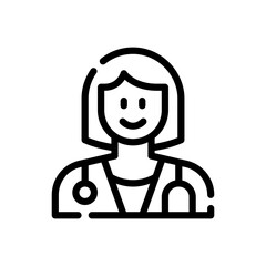 doctor line icon