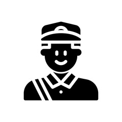 courier glyph icon