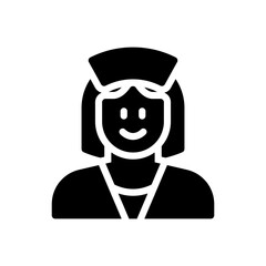 nurse glyph icon