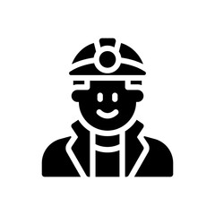 miner glyph icon