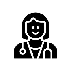 doctor glyph icon