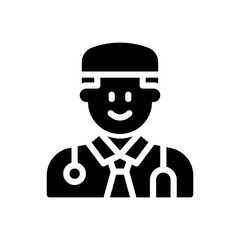 doctor glyph icon