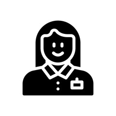 cashier glyph icon