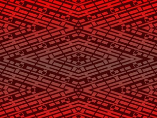 High contrast red and black glossy stripes background. Abstract technology graphic banner design. Vector corporate background.