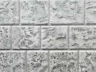 Fototapeta premium Black and white brick background texture wall. Black and white brick cement concrete stucco.