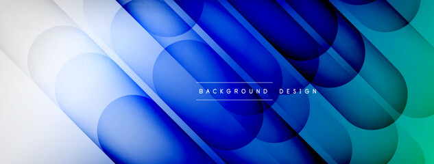 Abstract background - geometric composition created with lights and shadows. Technology or business digital template